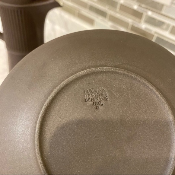 Vintage Dansk Flamestone Coffee service set Coffee pot & Cups & saucers Denmark - Picture 5 of 16